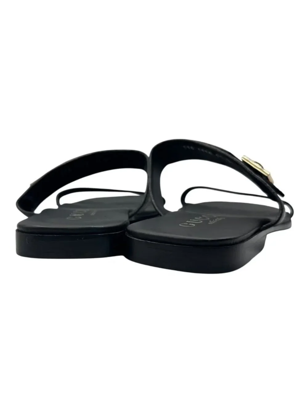 Gucci Black Sandals Leather